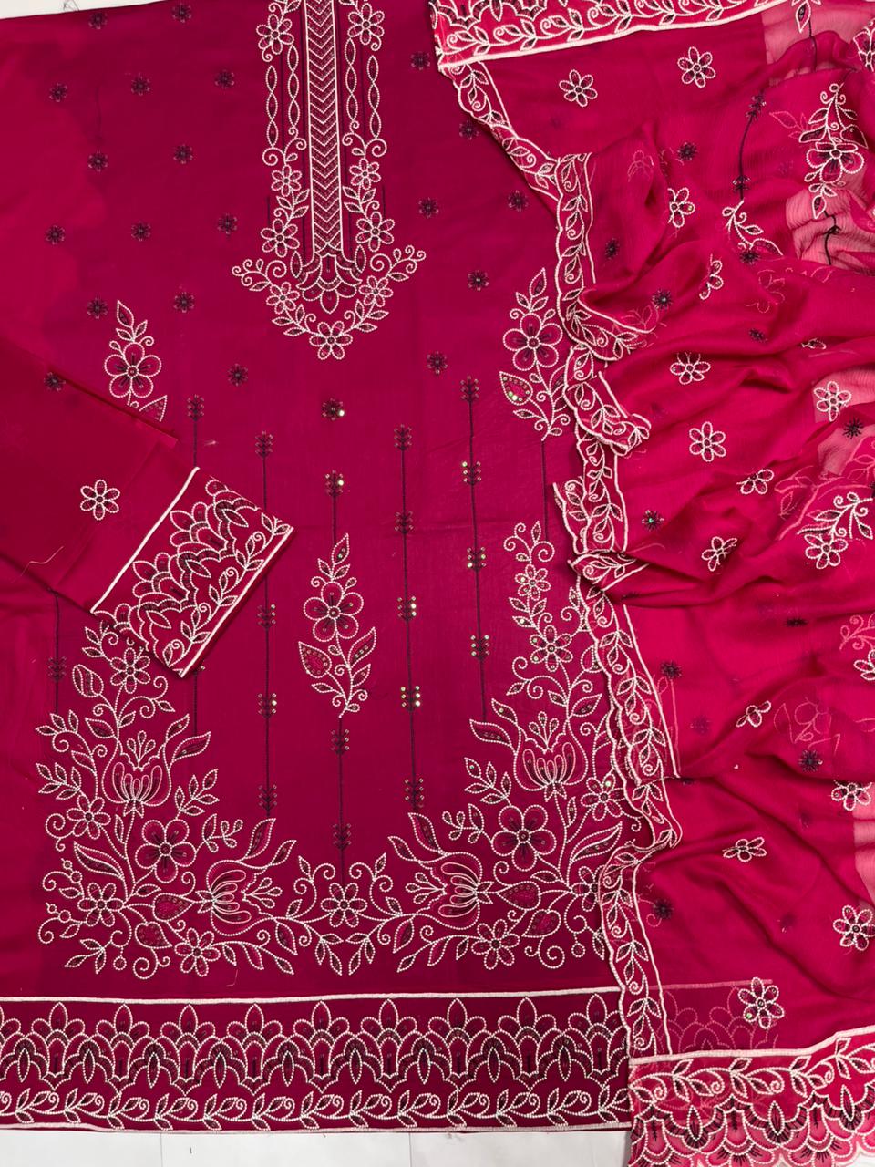 Lawn with  Embroidered -3Pc