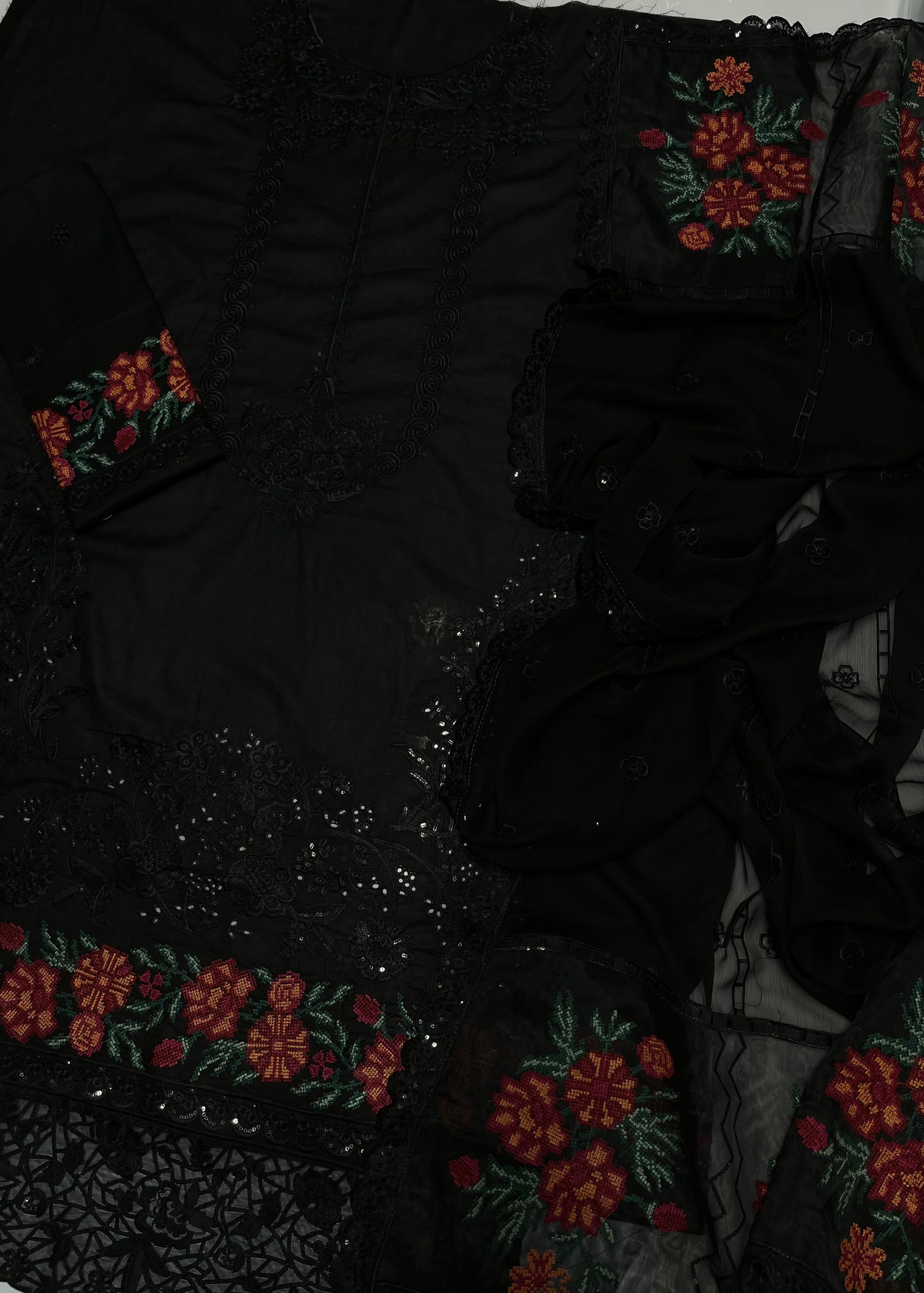 Lawn with  Embroidered -3Pc